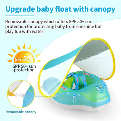 Bouée pour Bébé avec Ombrelle Anti UV