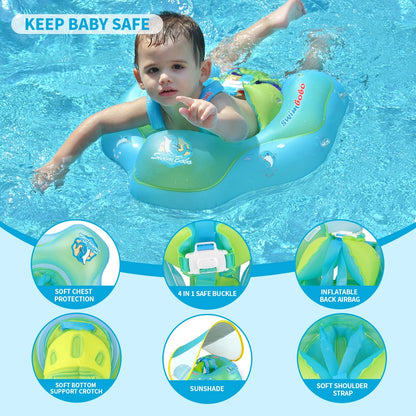 Bouée pour Bébé avec Ombrelle Anti UV